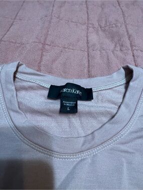 Karen Kane Dusty Mauve Crew Neck Tee